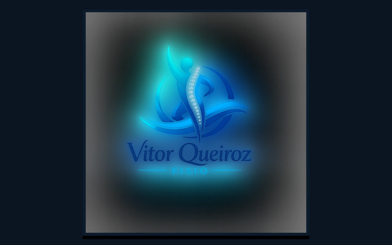 Identidade visual real do projeto Vitor Queiroz Fisioterapia